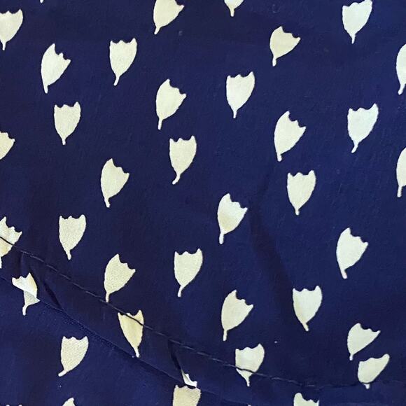 Pixley Blue and White Flower Print Flowy Blouse Size Small - Picture 2 of 6